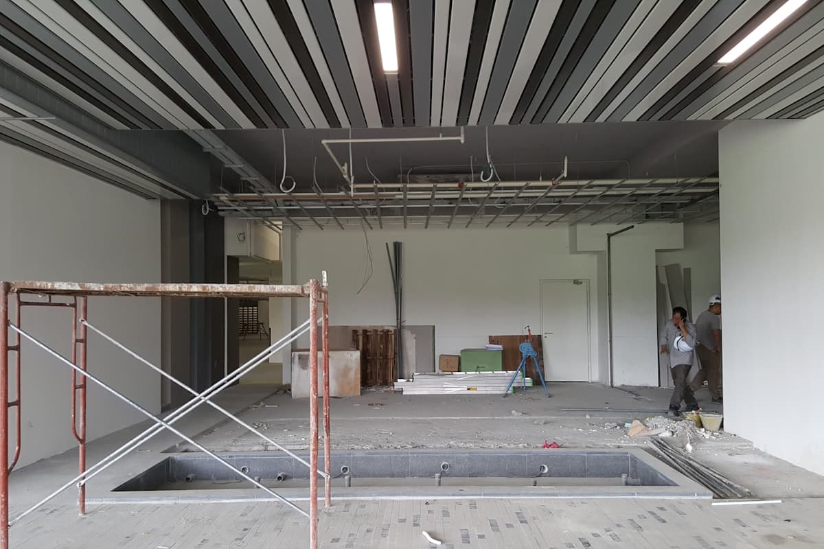 After Builders Cleaning in Southwark - Interior of a building undergoing renovation and construction work
