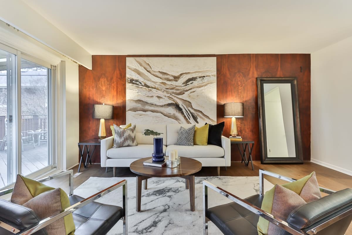 Stylish staged apartment interior ready for viewings